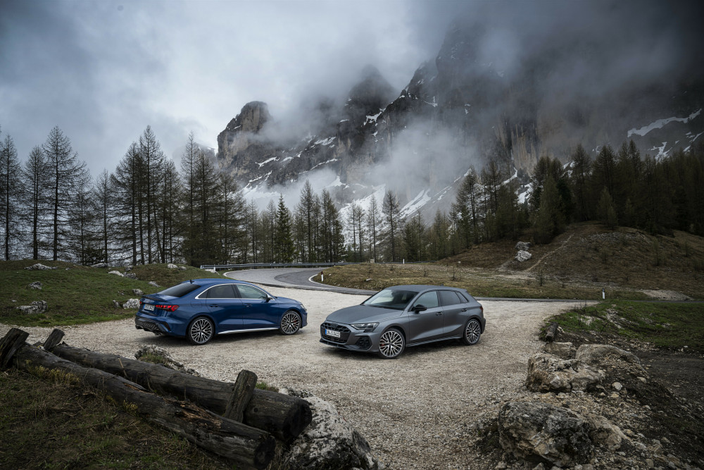Audi S3 in the Dolomites